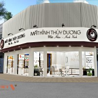 Thiết kế shop mắt kính Thùy Dương hiện đại 60m2